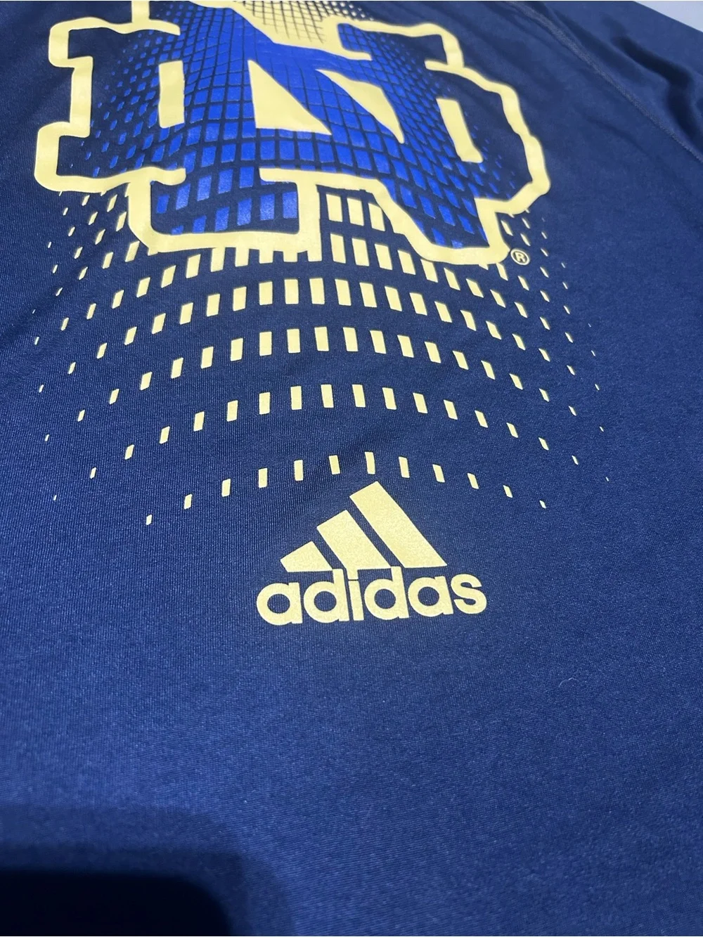 Adidas Climalite Notre Dame Performance Short Sleeve Shirt (Men’s Size Medium)